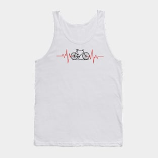 Heart beat of the bicycle - Bike beat Tank Top